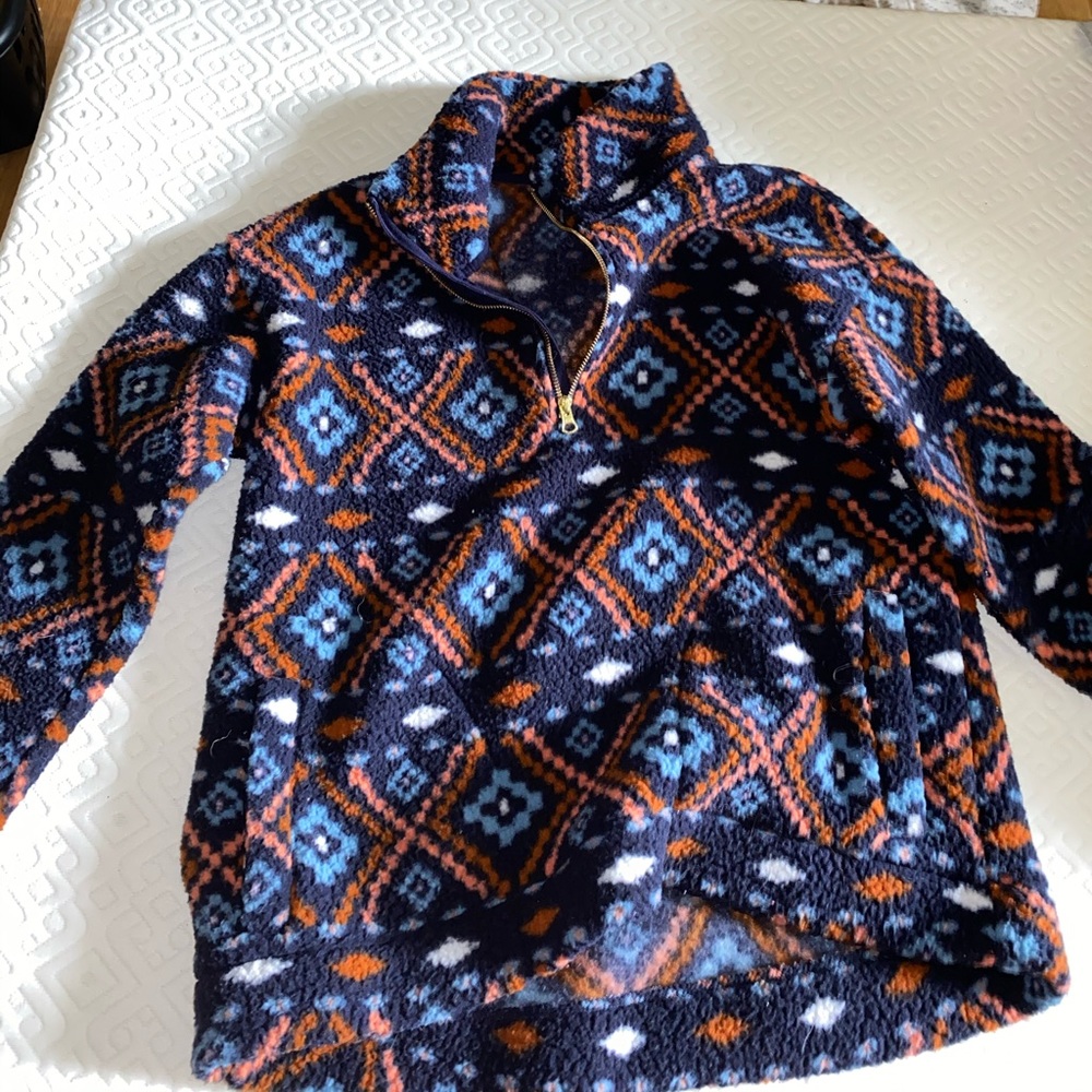 Comfy Tribal Printed Quarter Zip